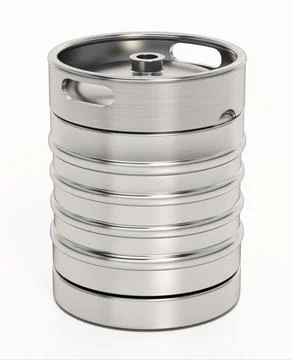 Beer keg isolated on white background. 3D illustration Stock Illustration