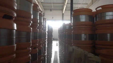 Beer kegs Stock Footage 106596713