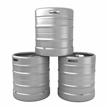 Beer kegs Stock Illustration