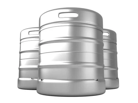 Beer kegs Stock Illustration