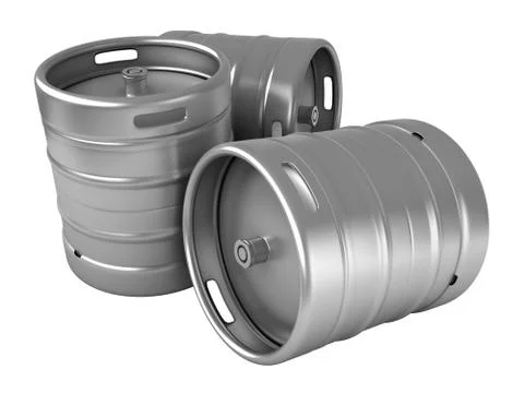 Beer kegs Stock Illustration