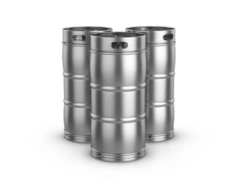 Beer kegs Stock Illustration