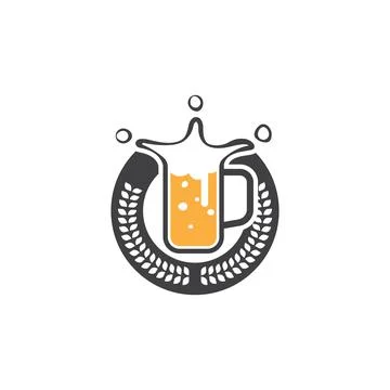 Beer King Logo Stock Illustration