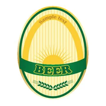 Beer label design. Stock-Illustration