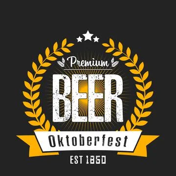 Beer logo design template Stock Illustration