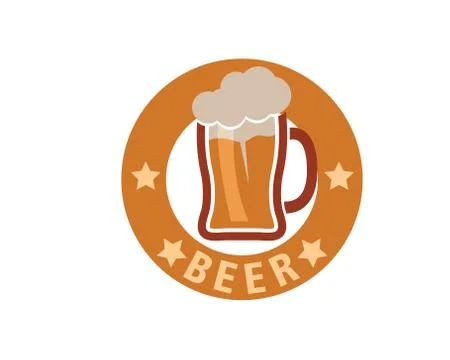 Beer logo icon vector illustration design Stock Illustration