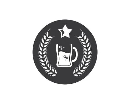 Beer logo icon vector illustration design Stock Illustration