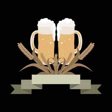 Beer logo Illustrazione stock