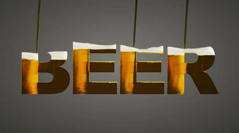 Beer Logotype Stock Footage 55444594