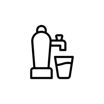 Beer machine icon. Simple line, outline vector elements of international beer Stockillustratie