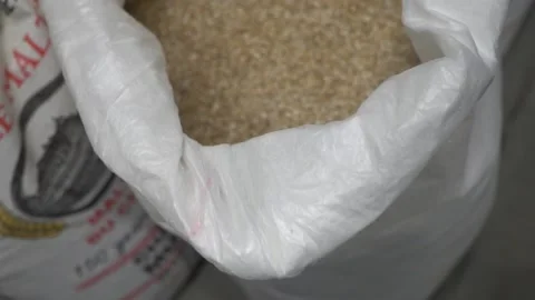 Beer malt in a bag Stock Footage 138120468