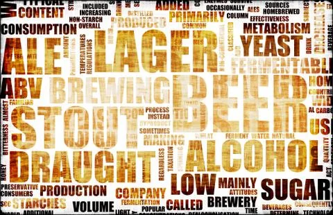 Beer menu Illustrazione stock