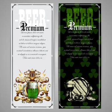 Beer menu Ilustração Stock