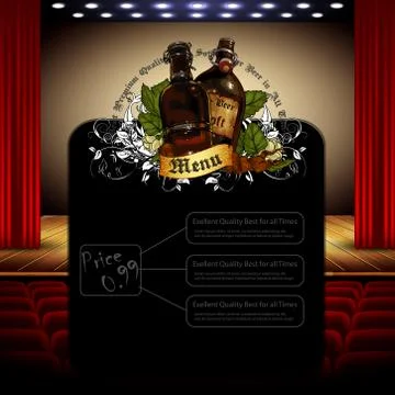 Beer menu Stock Illustration