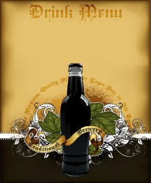 Beer menu Stock Illustration