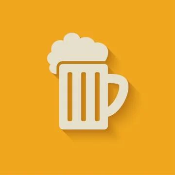 Beer mug design element Stock-Illustration