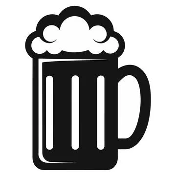 Beer mug with foam vector illustration Ilustración de archivo
