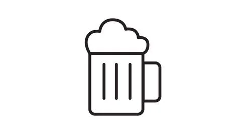 Beer Mug Icon Vector Illustrazione stock