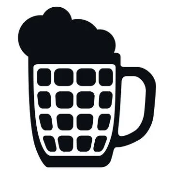 Beer Mug Icon, Vector Illustration Stock Illustration