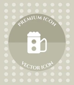 Beer Mug Icon for Web, Applications, Software &amp; Graphic Designs. Stock Illustration