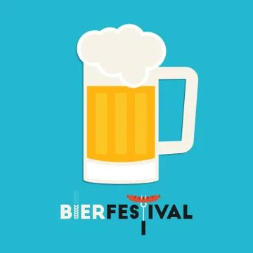 Beer mug Stock Illustration