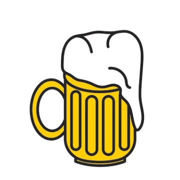 A beer mug Stock Illustration