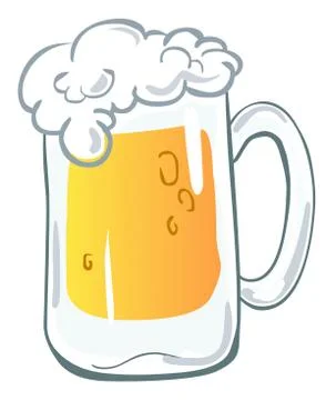 Beer mug Illustrazione stock
