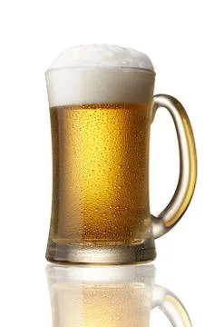 Beer in mug Stock Photos