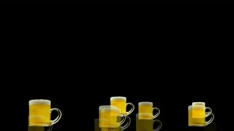 Beer mugs Stock Footage 727511