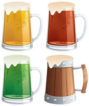 Beer Mugs Stockillustratie