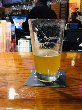 Beer .. need refill Stock Photos