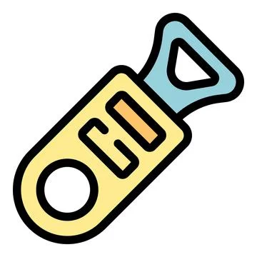 Beer opener icon vector flat Ilustración de archivo