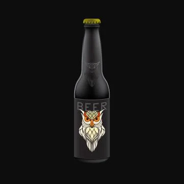 BEER packaging vector design template Stock Illustration