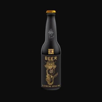 BEER packaging vector design template Stock Illustration
