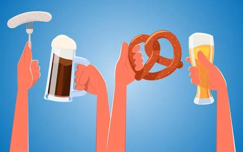 Beer party Stock Illustration