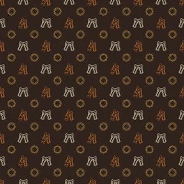 Beer pattern - vector alcohol seamless texture Illustrazione stock