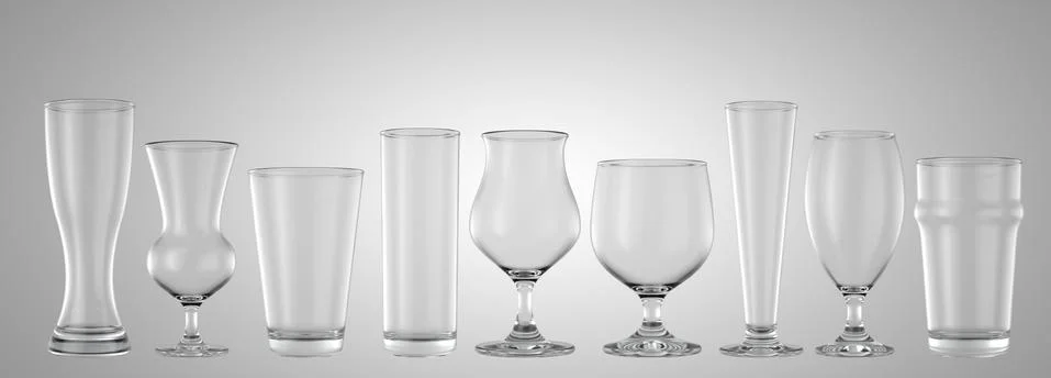 Beer Pints Glasses Illustrazione stock