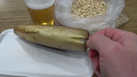 Beer in a plastic glass Video stock 168157860