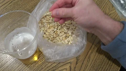 Beer in a plastic glass Video stock 168157880