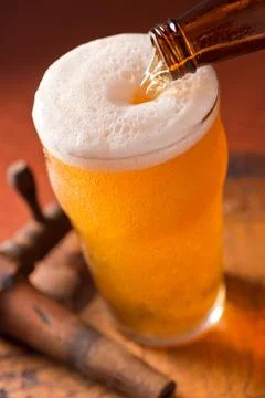 Beer pour Stock Photos