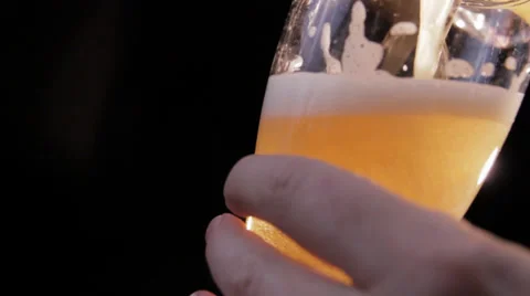 Beer Poured and Bubbles Video stock 34206133