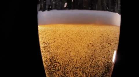 Beer Poured and Bubbles Video stock 34206238