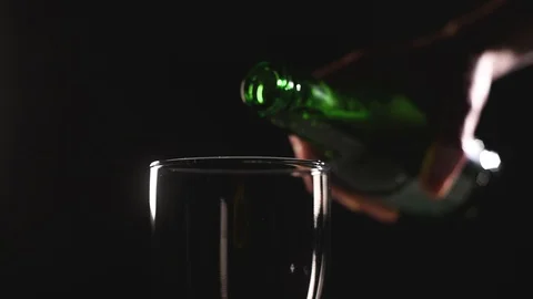 Beer is poured Stock Footage 123955734