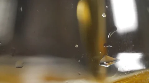 Beer is poured into a glass Stock Footage