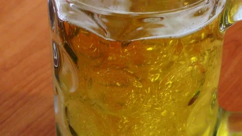 Beer poured in mug Stock Footage 91623082