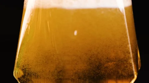Beer Pouring and Settling Process Stock Footage 328133431