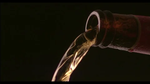 Beer Pouring From Bottle Stock Footage 81793379