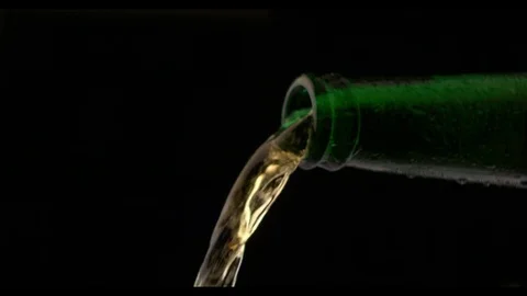 Beer Pouring From Bottle Stock Footage 81793663