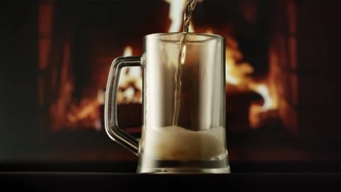 Beer is pouring into glass. Stock Footage 148499044