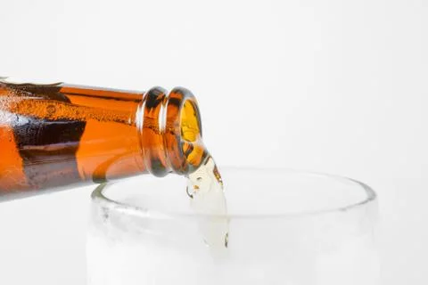 Beer pouring Foto stock
